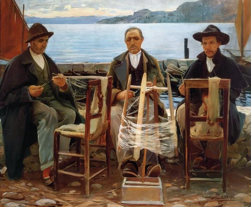 Pescatori a Garda - Palazzo Pellegrini S. Cecilia, Verona